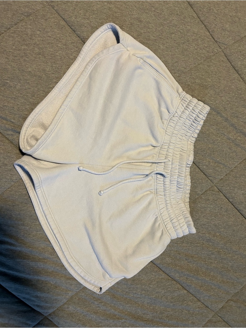 Light blue  Women's Lounge Shorts with Elastic Waist